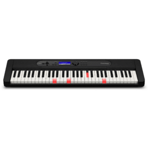 Casio Casiotone LKS-450 es un teclado portátil de 61 teclas sensibles al tacto con más de 600 tonos, acompañamientos automáticos, conexión USB y botones iluminados para aprendizaje interactivo.