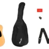 La Fender FA-115 es una guitarra acústica con cuerpo dreadnought, tapa de abeto laminado y diapasón de nogal, ideal para un sonido potente y equilibrado. Perfecta para principiantes y músicos avanzados.