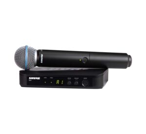 Micrófono inalámbrico Shure Beta 58: sonido profesional, alta claridad y resistencia para presentaciones en vivo y grabaciones. Ideal para cantantes y speakers.
