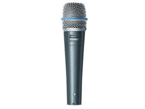 Shure Beta 57A – Micrófono dinámico supercardioide, alta precisión y durabilidad, ideal para instrumentos y voces en vivo o estudio.