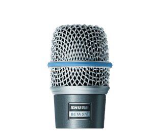 Shure Beta 57A – Micrófono dinámico supercardioide, alta precisión y durabilidad, ideal para instrumentos y voces en vivo o estudio.