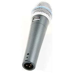 Shure Beta 57A – Micrófono dinámico supercardioide, alta precisión y durabilidad, ideal para instrumentos y voces en vivo o estudio.