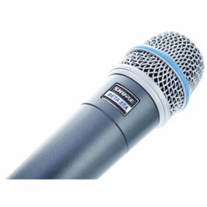 Shure Beta 57A – Micrófono dinámico supercardioide, alta precisión y durabilidad, ideal para instrumentos y voces en vivo o estudio.