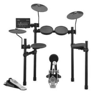 Batería Eléctrica Yamaha DTX452 – Kit versátil con pads sensibles, módulo DTX402 con 287 sonidos y funciones de entrenamiento. Ideal para práctica silenciosa y aprendizaje.
