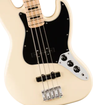 Fender Affinity Jazz Bass Activo JB MN BPG – Bajo eléctrico de 4 cuerdas con electrónica activa, cuerpo de aliso, mástil de arce y pastillas Fender Ceramic Single-Coil.