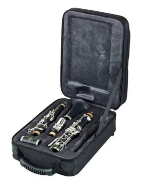 Clarinete Buffet Crampon Prodige BC2541-2-0GB en Sib, sistema Boehm 17/6. Fabricado en resina ABS con llaves niqueladas, incluye boquilla, estuche tipo mochila y accesorios. Ideal para estudiantes y academias. Sonido cálido y excelente afinación.