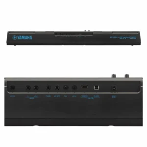 Yamaha PSR-EW425 es un teclado portátil de 76 teclas sensibles al tacto con altavoces de alta potencia, 820 sonidos, 290 estilos, entrada de micrófono y conexión USB Audio/MIDI para grabar o tocar en vivo.