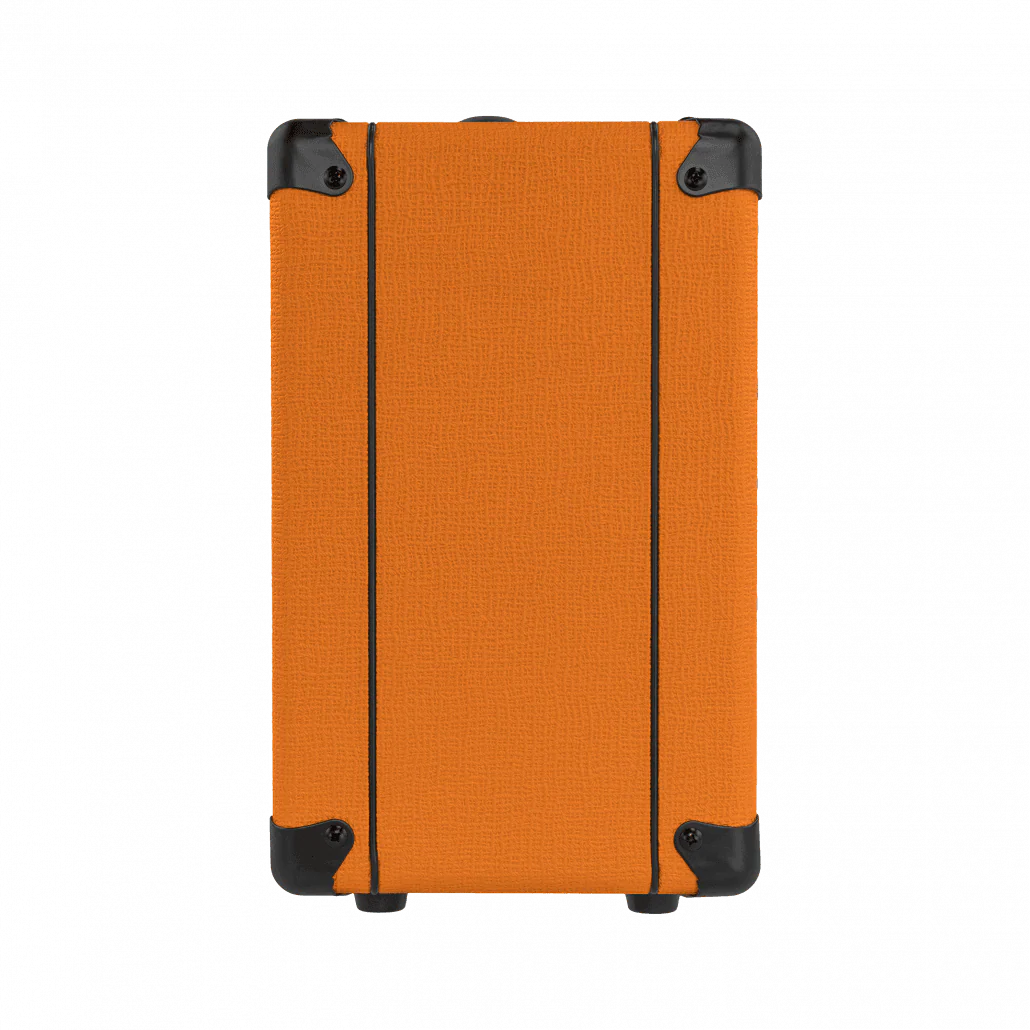 Amplificador de guitarra Orange Crush 20RT de 20W con dos canales, reverb digital, afinador integrado y salida con simulación de cabina. Compacto, versátil y con el característico sonido británico de Orange.
