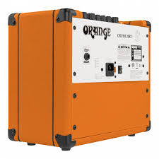 Amplificador de guitarra Orange Crush 20RT de 20W con dos canales, reverb digital, afinador integrado y salida con simulación de cabina. Compacto, versátil y con el característico sonido británico de Orange.