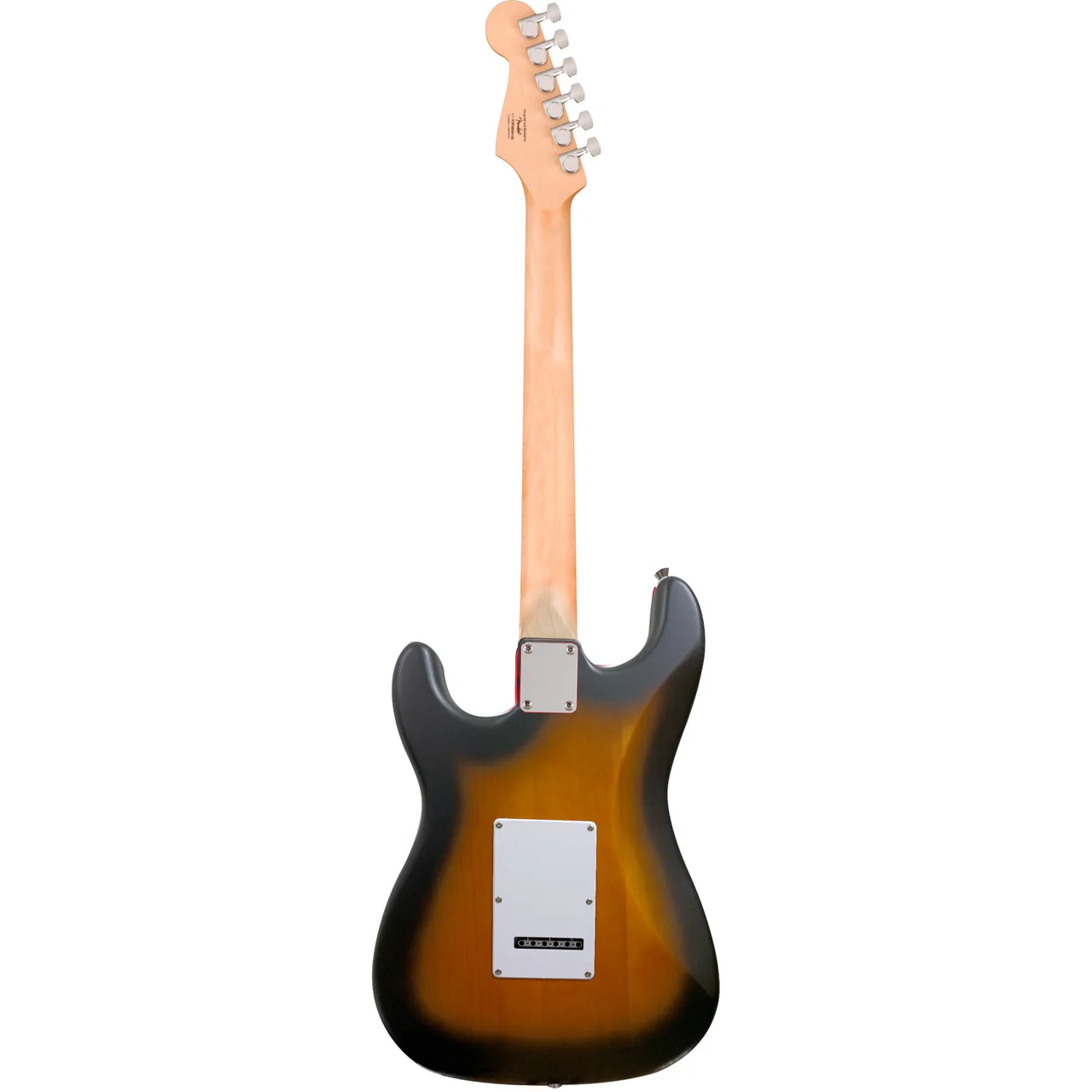 Clavijero y logo Fender en la Squier Debut Stratocaster