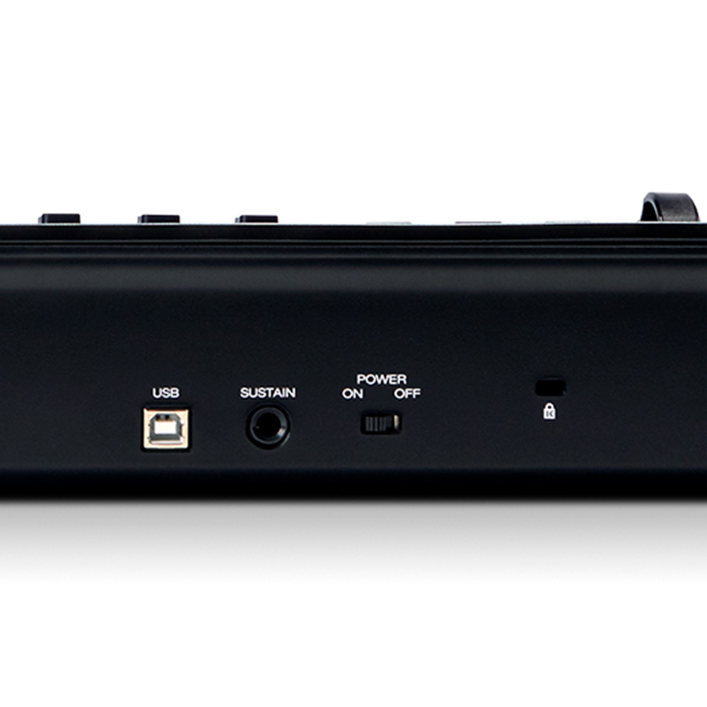 Vista frontal del teclado controlador MIDI M-Audio Oxygen 61