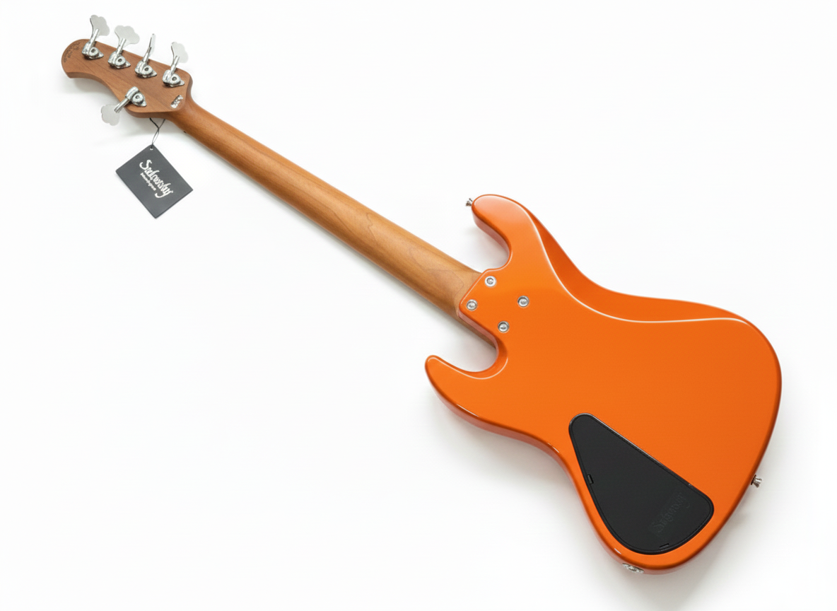 Bajo Jazz de 5 cuerdas Sadowsky MetroExpress con acabado Candy Apple Orange y mástil de maple