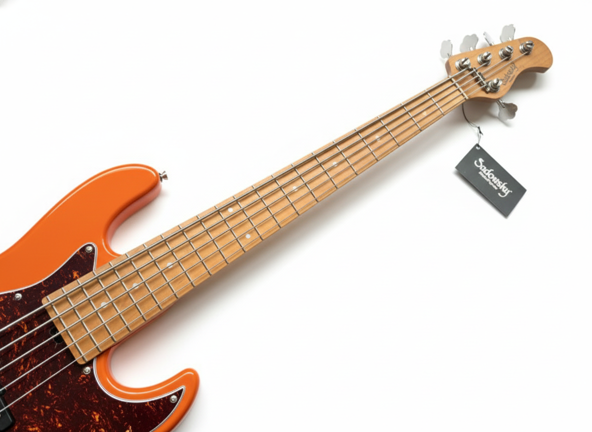 Bajo eléctrico de cinco cuerdas Sadowsky MetroExpress 5JJ con pickguard tortoise