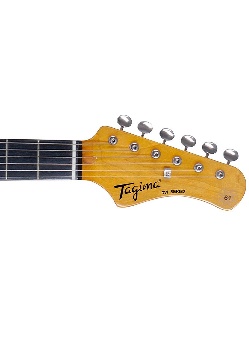 Guitarra eléctrica Tagima TW-61 Series con diseño offset y pastillas simples