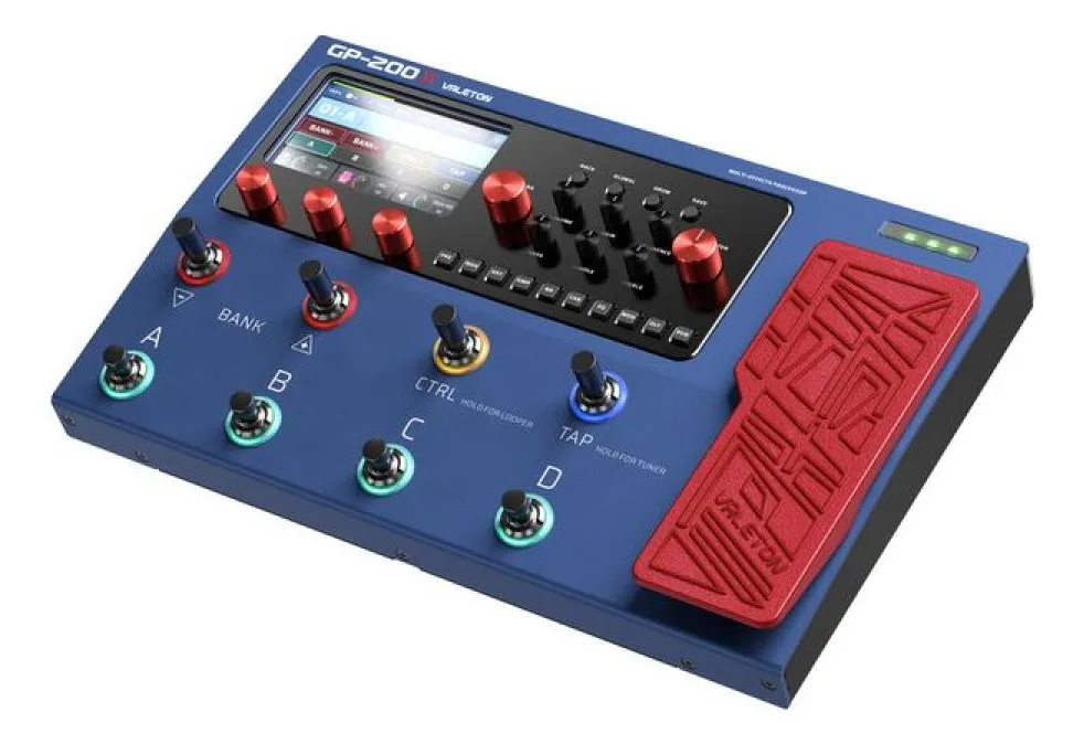 Pedalera Valeton GP200 con pantalla y controles integrados