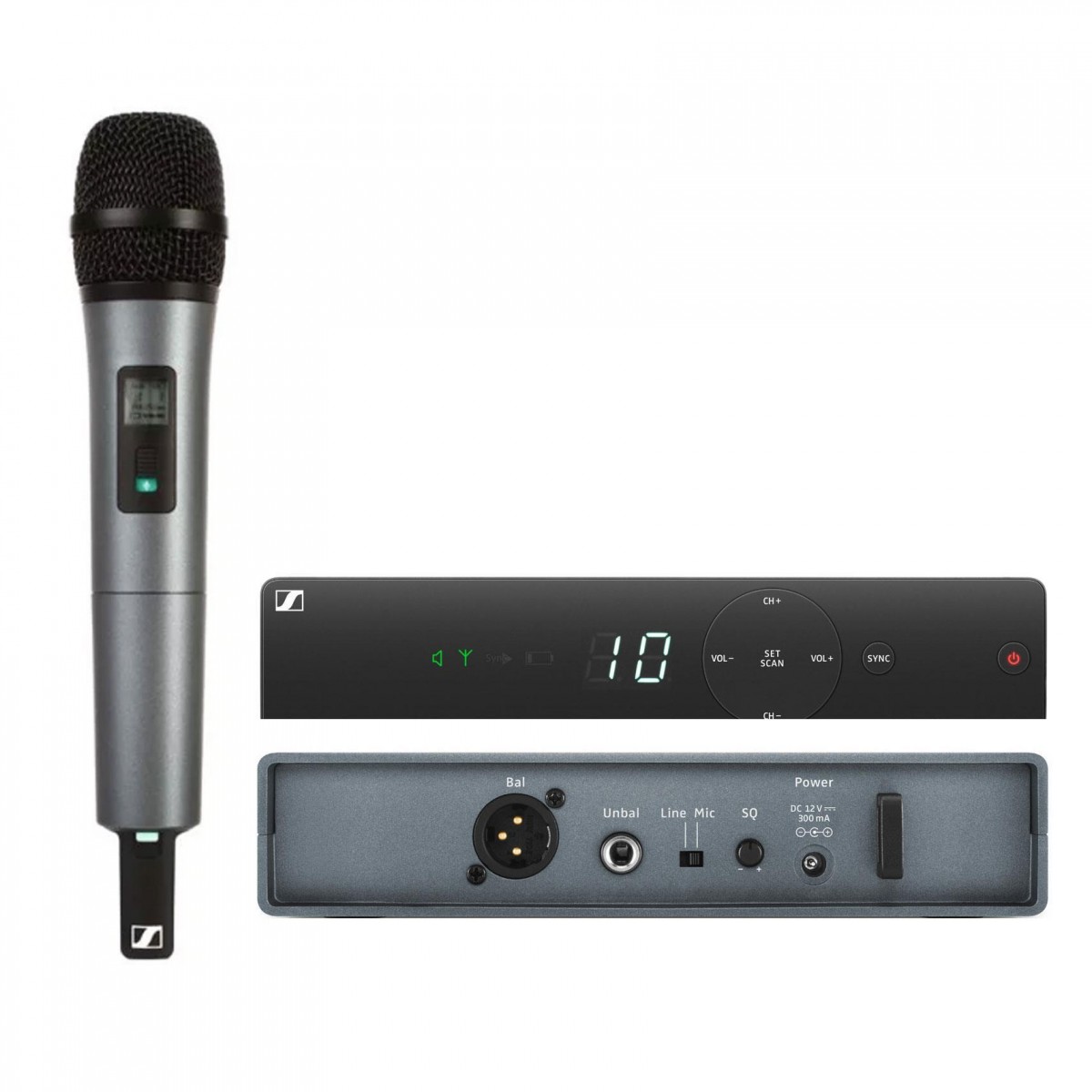Sistema inalámbrico Sennheiser XSW 1-825 UHF para canto y presentaciones en vivo