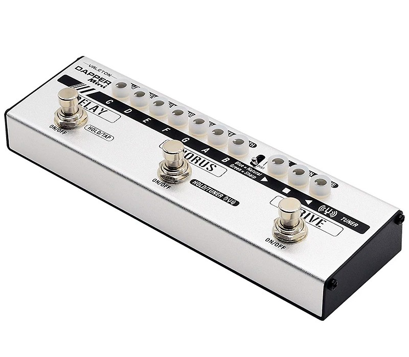 Pedalera Valeton eEffects Strip DAPPER Mini vista superior