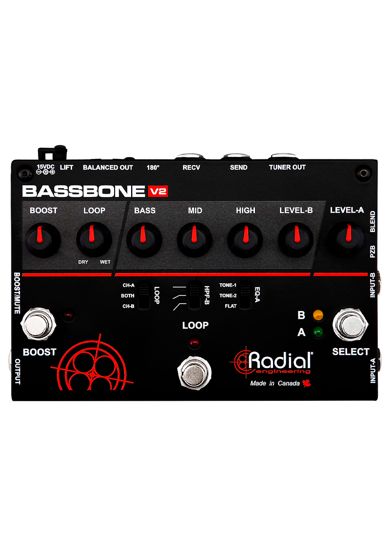 Pedal Aguilar Bassbone Preamp V2 para bajo eléctrico