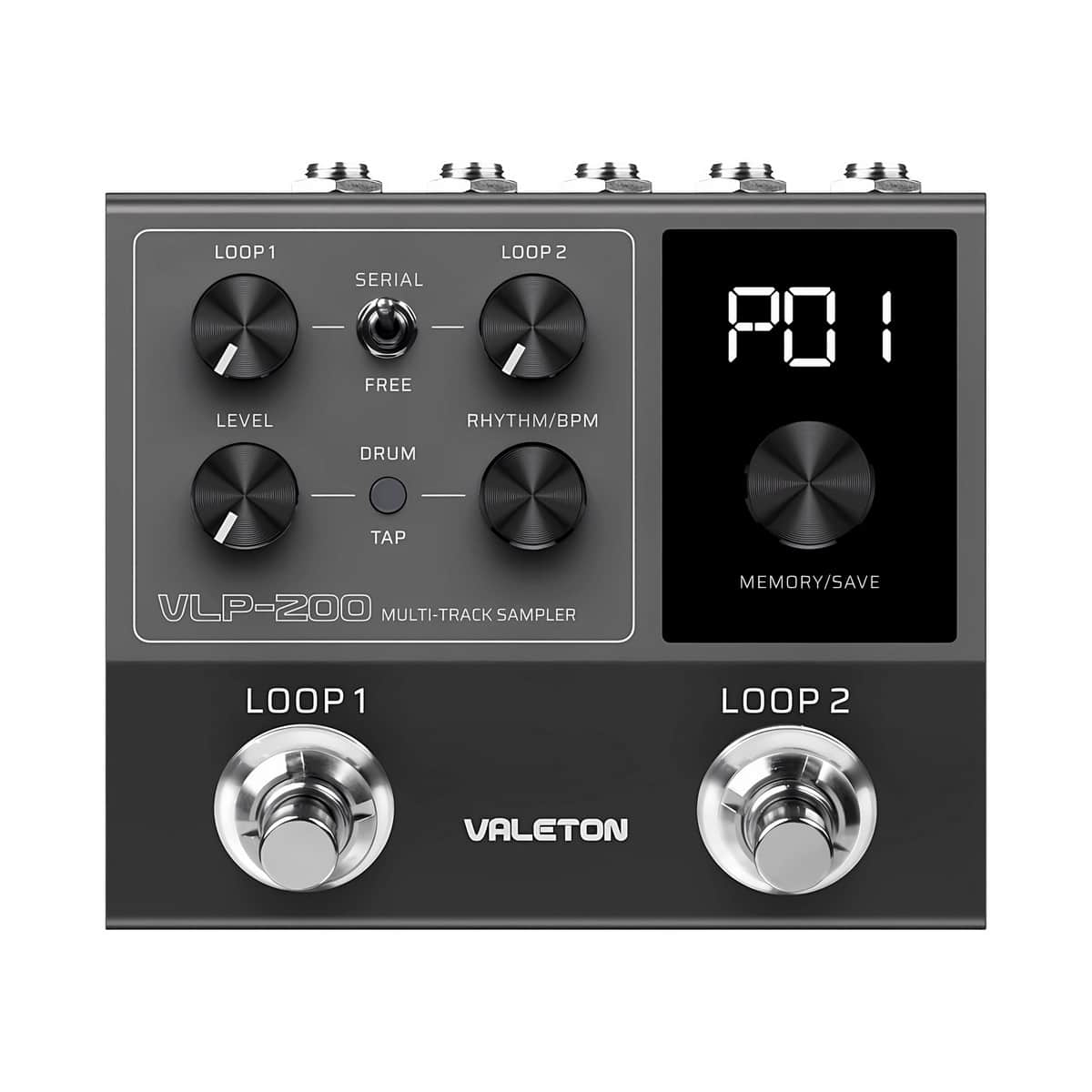 Pedal Valeton VLP-200 multiefectos para guitarra con diseño compacto