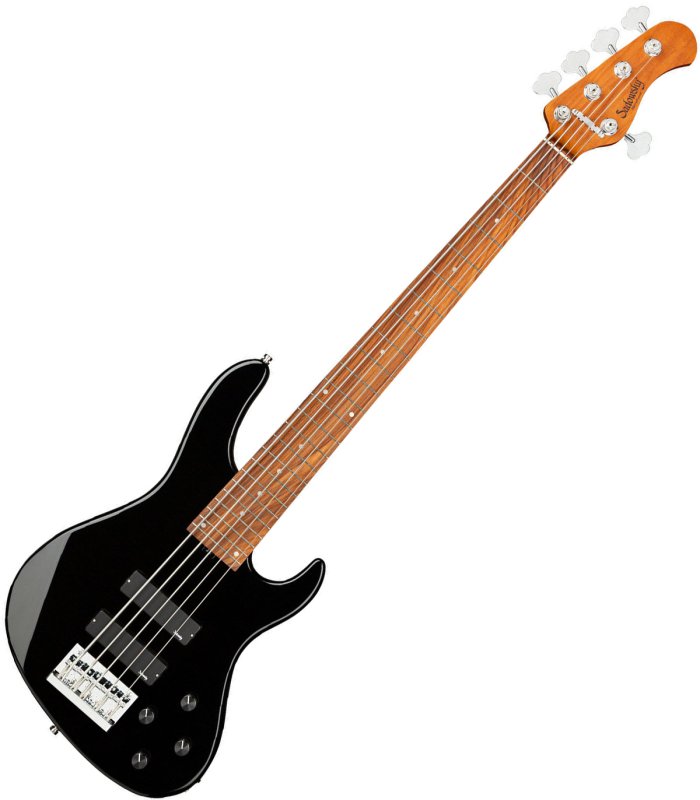 Bajo Sadowsky Modern 5 Black con cuerpo negro y mástil de arce tostado