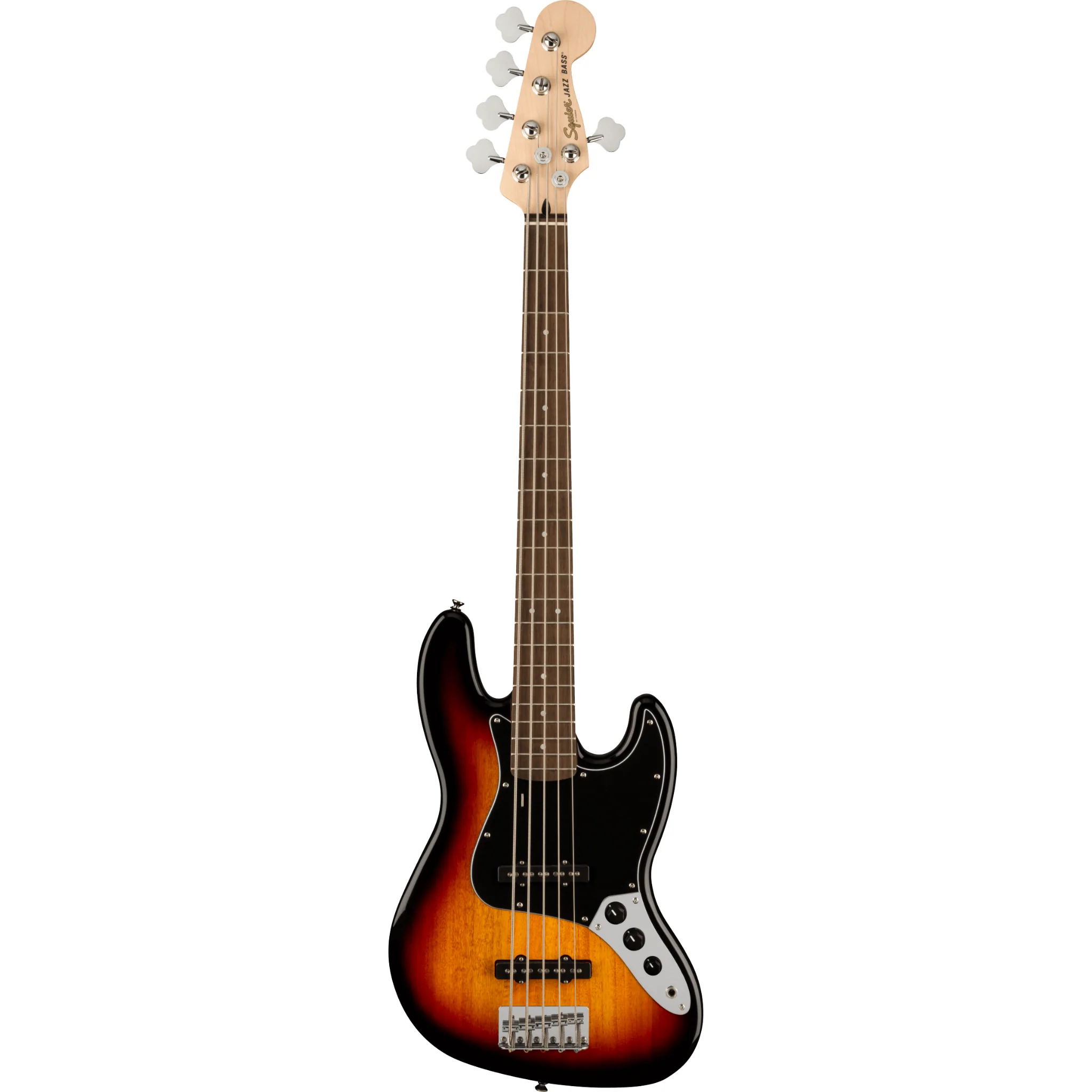 Bajo eléctrico Squier Affinity Jazz Bass V 5 cuerdas color Sunburst vista frontal