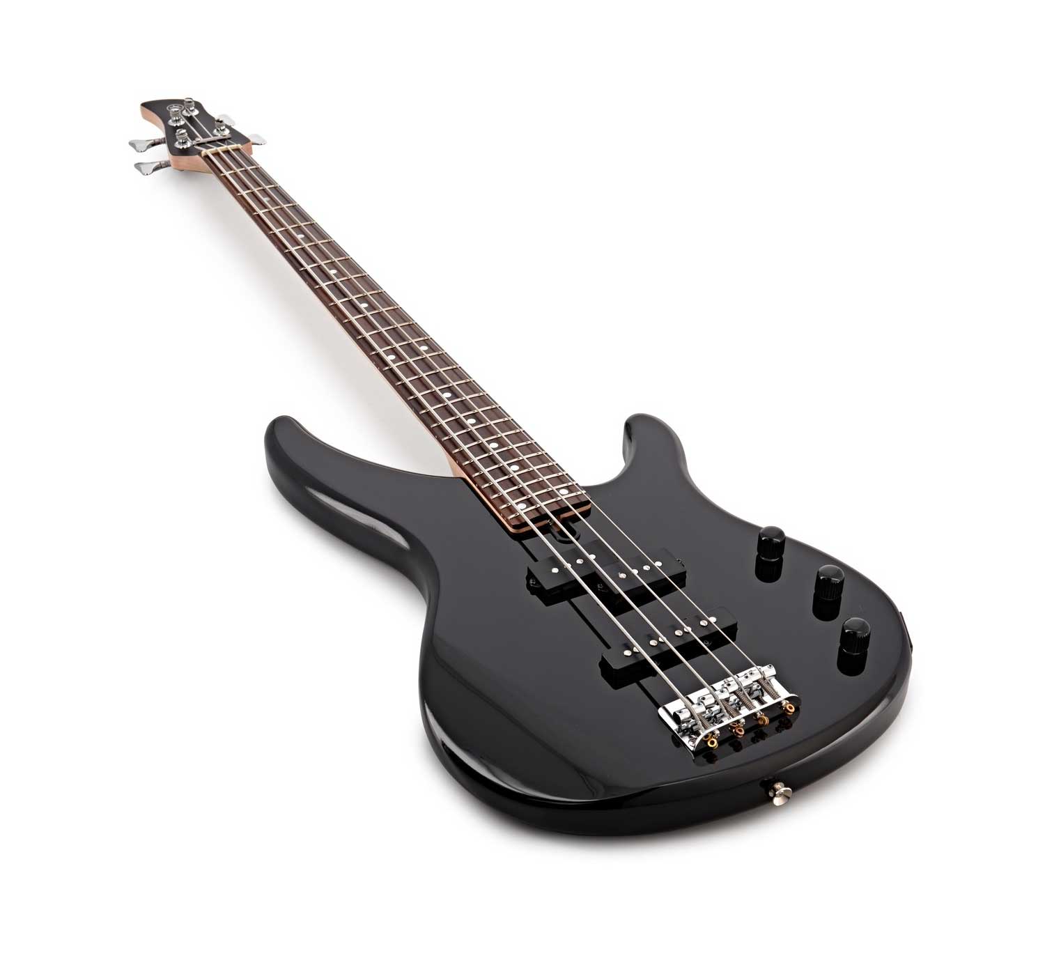 Bajo Yamaha TRBX174 color negro ideal para principiantes y estudiantes de música