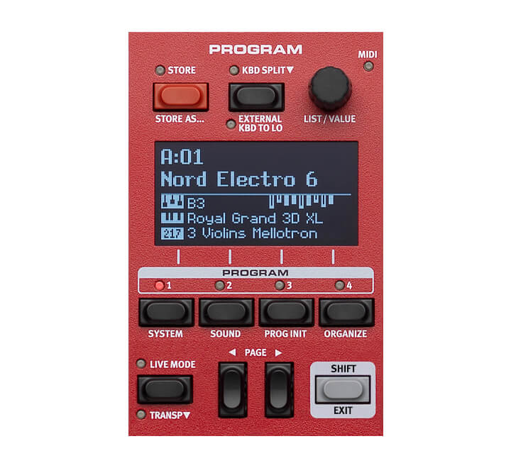 teclado nord electro 6d 61 con teclas waterfall para escenario