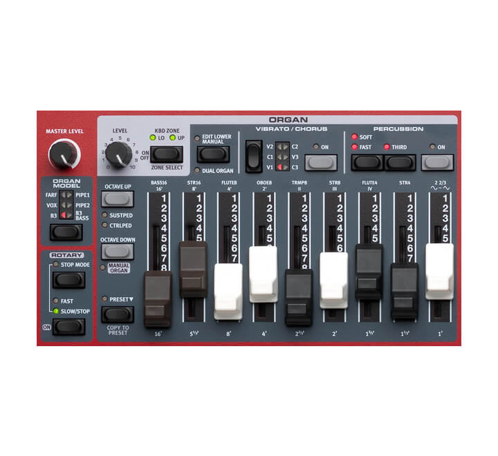 teclado nord electro 6d 73 con teclas waterfall para escenario