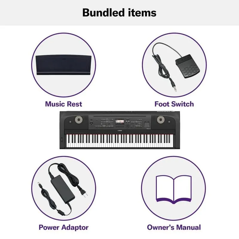 Teclado Yamaha DGX-670 de 88 teclas para músicos y pianistas
