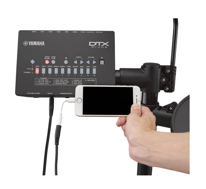 Yamaha DTX452K batería electrónica compacta ideal para práctica y estudio musical.