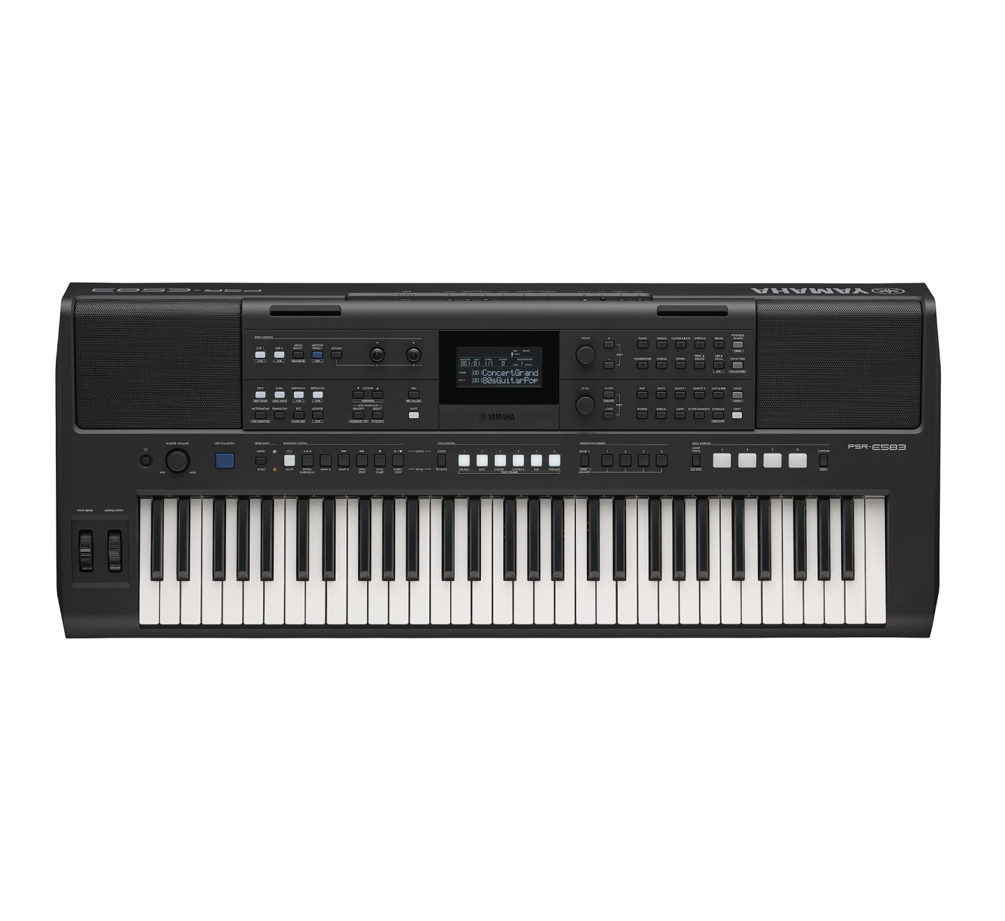 Teclado Yamaha PSR-E583 portátil de 61 teclas sensibles al tacto