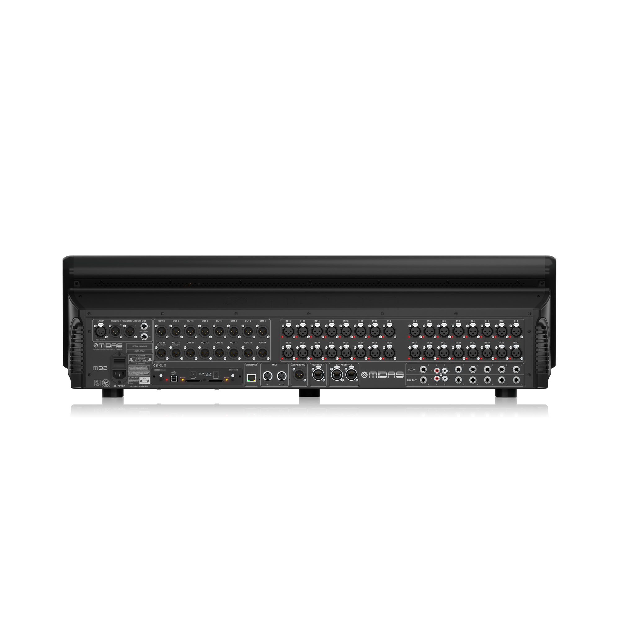 Mezclador digital MIDAS M32 LIVE ideal para iglesias, eventos en vivo, estudios de grabación y sonido profesional