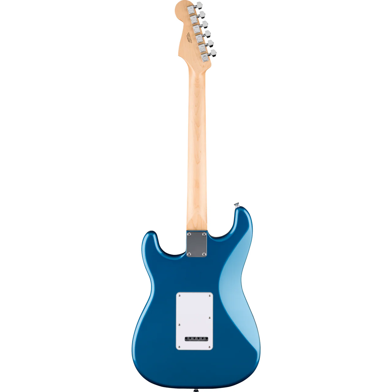 Fender Stratocaster Standard Aguamarina Metalizado con cuerpo sólido, mástil cómodo y sonido versátil para múltiples estilos.