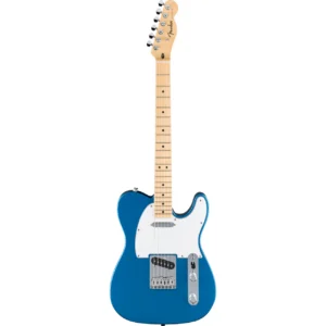 Guitarra eléctrica Fender Telecaster Standard Aqua Marine Metallic con diseño clásico y acabado brillante.